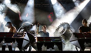 The Glitch Mob performing in 2014