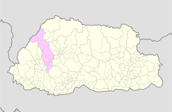 Location of Lingzhi Gewog