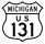 Bypass US Highway 131 marker