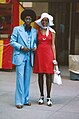 Image 72African American couple, Michigan Avenue, Chicago, July 1975 (from 1970s in fashion)