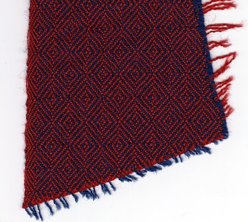 A similar weave, also called a diamond twill