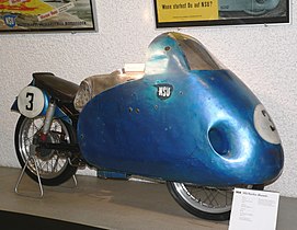 NSU Rennfox G.P. 125 cc (7.6 cu in) O.H.C. TWIN (1954)