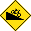 (W6-V103) Steep Descent for Cyclists (used in Victoria)