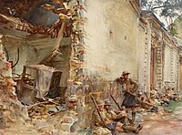 John Singer Sargent: A Street in Arras (1918)