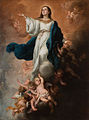 Bartolomé Esteban Murillo: Maria Immaculata, Walpole (oder Himmelfahrt ?), ca. 1680, Eremitage, St. Petersburg
