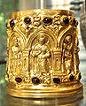 The Bimaran reliquary is often dated to circa 1-15 CE, at the time of the last Indo-Greek kings.