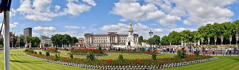 Buckingham Palace, the official residence of Charles III in London