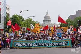 Demonstrators in Washington, DC