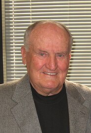 LaVell Edwards, M.S. 1960, former head football coach of Brigham Young University