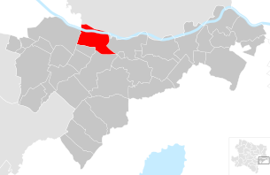 Lage der Gemeinde Fischamend im Bezirk Bruck an der Leitha (anklickbare Karte)