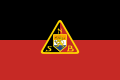 Flag of National Socialist Movement in the Netherlands with coat of arms bearing the Prince's Flag