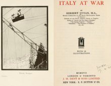The frontispiece of Herbert Vivian's book Italy at War, published in 1917