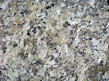 Typischer, mittelkörniger Granit Sorte Strehlener Granit (Polen)