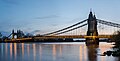 Image 23Hammersmith Bridge, opened in 1887, crosses the River Thames in west London.