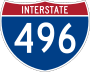 Interstate 496 marker