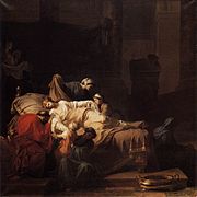 Alceste mourante by Jean-François Pierre Peyron (1785)