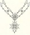 Collar of the Order of Saint Sylvester and the Golden Militia (Vatican) Line drawings from Maximilian Gritzner, 1893.