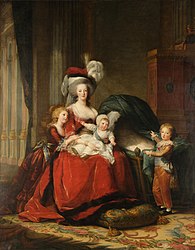 Marie-Antoinette d'Autriche, reine de France et ses enfants, 1787, par Elisabeth Vigée Le Brun