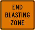 CW22-3 End blasting zone