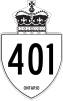Ontario Highway 401 shield