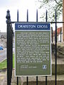 Ormiston Mercat Cross, Historic Scotland plaque