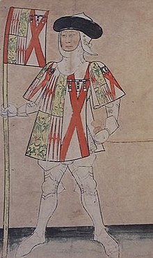 Richard Neville, Earl of Salisbury, depicted on a contemporary manuscript