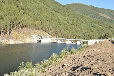 Rosten hydro power reservoir at the upper part of Lågen