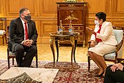 President Salome Zourabichvili meeting with U.S. Secretary of State Mike Pompeo