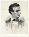 Image 1"Hon. Abraham Lincoln, Republican candidate for the presidency, 1860," a lithograph by Leopold Grozelier, et al. According to the Library of Congress, "Thomas Hicks painted a portrait of Lincoln at his office in Springfield specifically for this lithograph." Image credit: Thomas Hicks (painter), Leopold Grozelier (lithographer), W. William Schaus (publisher), J.H. Bufford's Lith. (printer), Adam Cuerden (restoration) (from Portal:Illinois/Selected picture)