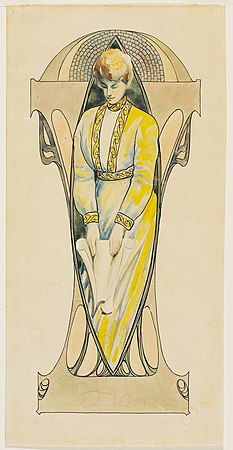 Design for a Stained Glass Window, c. 1905–08. 34.2 x 17.1 cm. Art Gallery of Ontario, Toronto