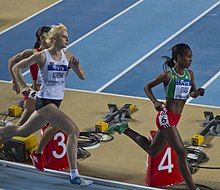 Natallja Karejwa (weißes Trikot) – zunächst auf Rang sieben, dann wegen Verstoßes gegen die Antidopingbestimmungen disqualifiziert