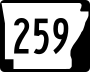 Highway 259 marker