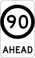 (G9-79) 90 km/h Speed Limit Ahead