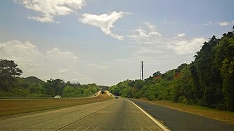 Autopista José de Diego (PR-22) heading west in Arecibo