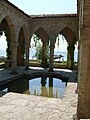 Balchik Palace, pool and portico