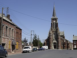 The church in Beauvois-en-Cambrésis