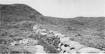The Boer trench at the Battle of Magersfontein contributed to the surprise defeat of the Highland Brigade on 11 December 1899 during the Second Boer War.
