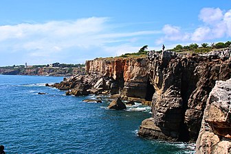 Cliffs along the coast of Estoril
