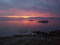 Sunset in Cebu, Philippines near Moalboal.
