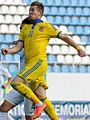 Bezborodko playing for Ukraine U21