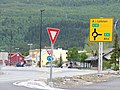 In Bjerkvik trennt sich die E 10 von der nordwärts führenden E 6.
