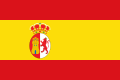 Flagge Spaniens, in Verwendung während der Zeit von Spanisch-Ostindien, 1821 bis 1898