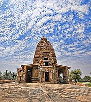 Galaganatha Temple at Pattadakal complex is an example of Badami Chalukya architecture.[63]