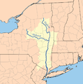 The watershed of the Hudson and Mohawk rivers