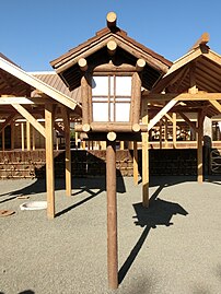 Wooden tōrō (黒木灯籠)