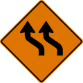 W1-4 Double lane shift (right to left)