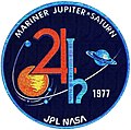 Jupiter and Saturn symbols in patch for NASA's Mariner Jupiter-Saturn mission