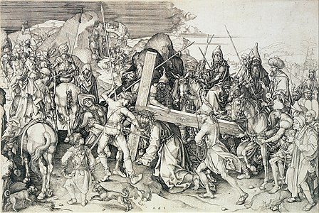 Christ Carrying the Cross, 28.8 x 43.3 cm