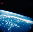 Photo taken by 70 mm Earth-Sky Camera mounted on the spacecraft