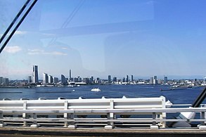View from the Yokohama Bay Bridge (2007)